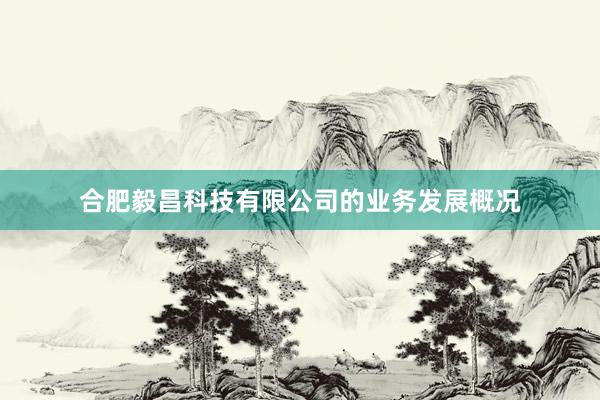 合肥毅昌科技有限公司的业务发展概况
